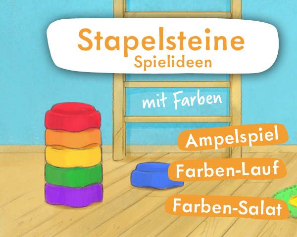 Stapelsteine im Kinderturnen