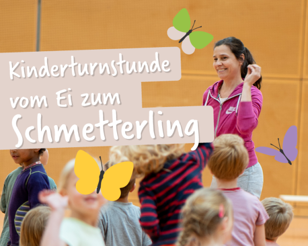Schmetterlinge im Kinderturnen