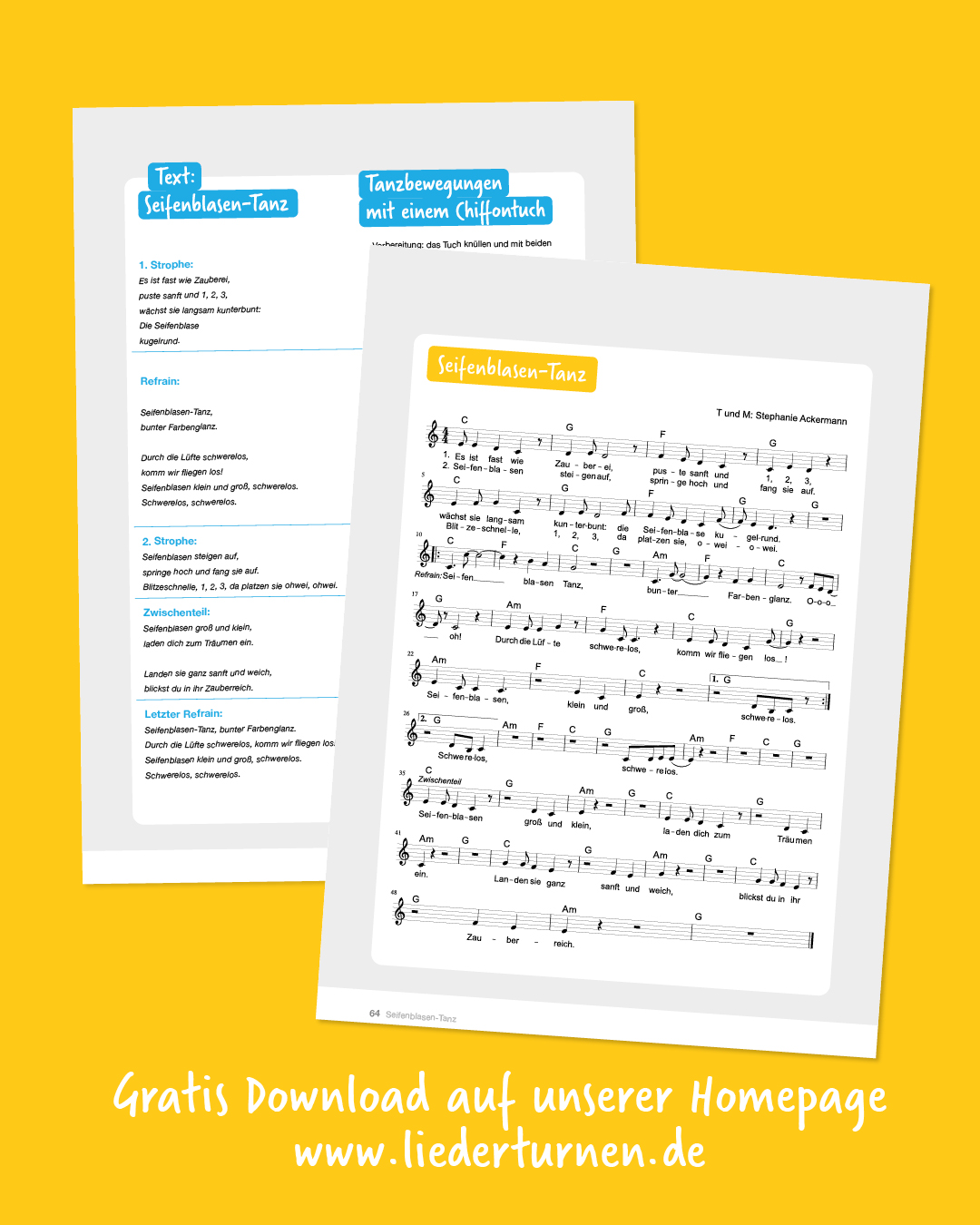 Noten Seifenblasen-Tanz für Kinder